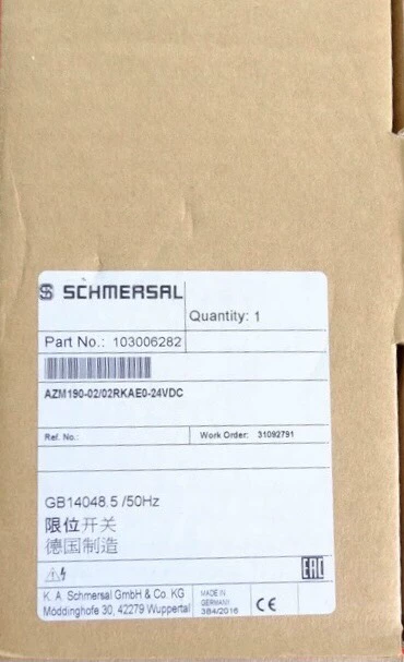 Position Detection Solution Schmersal AZM190-02/02RKAE0-24VDC 1 Position Detection Solution Schmersal AZM190-02/02RKAE0-24VDC