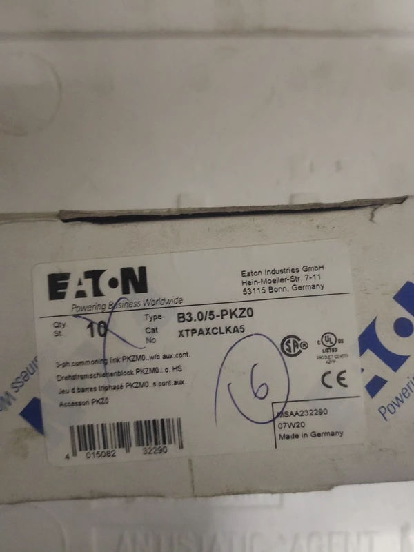 EATON B3.0/5-PKZ0 XTPAXCLKA6 Motor Protection Switch 1 EATON B3.0/5-PKZ0 XTPAXCLKA6 Motor Protection Switch