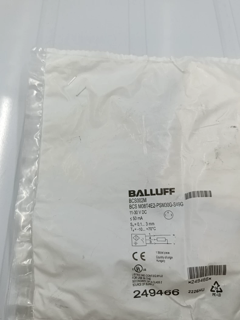 BALLUFF BCS M08T4E2-PSM30G-S49G Sensor - Reliable Metal Detection 1 BALLUFF BCS M08T4E2-PSM30G-S49G Sensor - Reliable Metal Detection