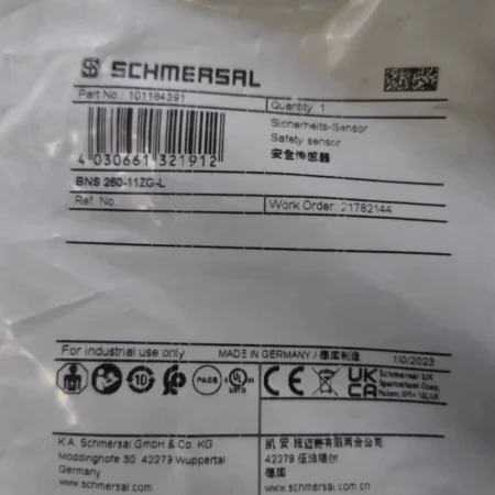 Industrial Safety Solution SCHMERSAL BNS 260-11ZG-L
