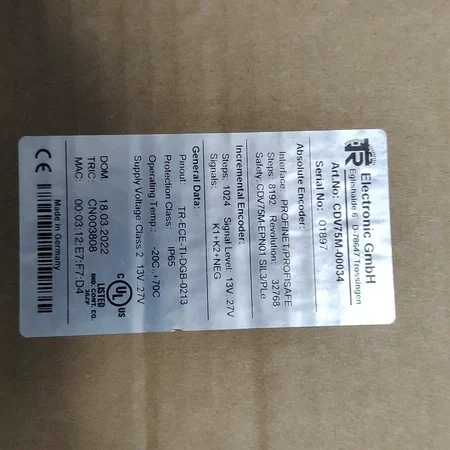 Applications TR Encoder CDV75M-00034: Flexible Motion Control