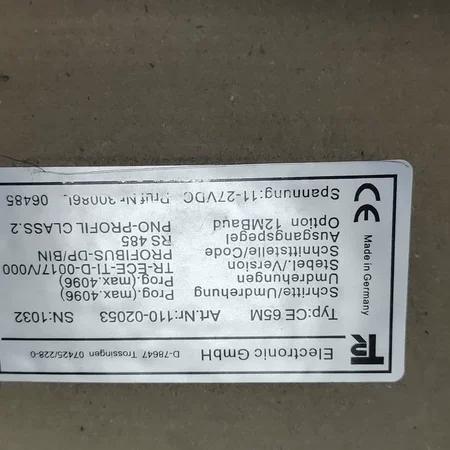TR Electronic Encoder CE 65M: Reliable Position Feedback Device