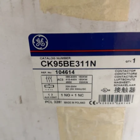 Industrial Contactor GE CK95BE311N  104614 - Reliable Switching