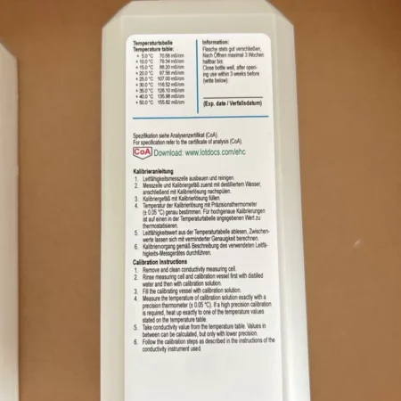 Water Treatment Calibration Endress+Hauser CLY11-E 50081906 Solution