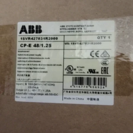 ABB CP-E 48/1.25 Power Supply 1SVR427031R2001