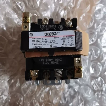 GE CR305C002NEMA Contactor for Motor Control Industrial Use