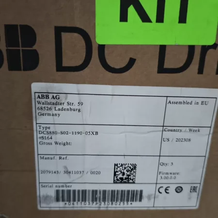 ABB DCS880-S02-1190-05XB+S164 - Industrial DC Motor Drive