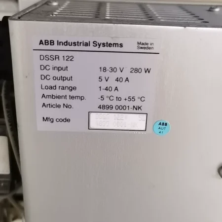 Industrial Automation Switching ABB DSSR122 SSR Controller