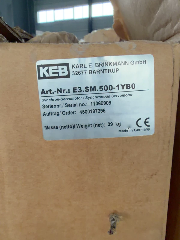 High Torque Servo Motor KEB E3.SM.500-1YB0 5kW 1 High Torque Servo Motor KEB E3.SM.500-1YB0 5kW