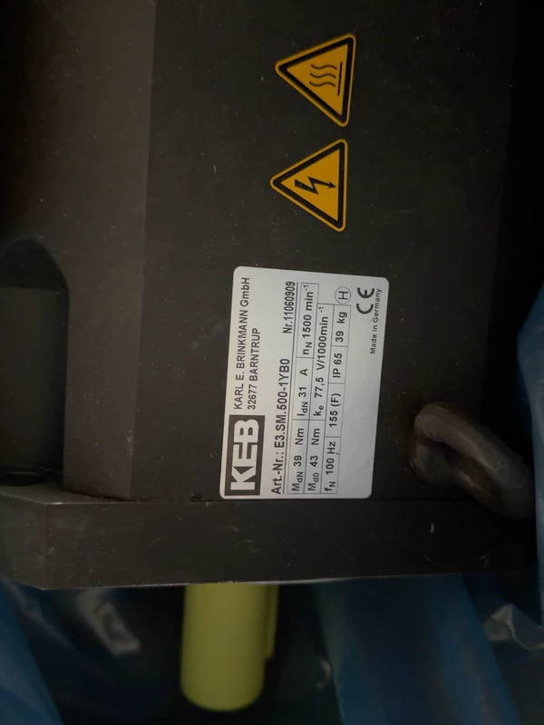 High Torque Servo Motor KEB E3.SM.500-1YB0 5kW 2 High Torque Servo Motor KEB E3.SM.500-1YB0 5kW - Image 2