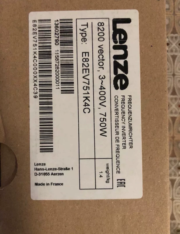 Lenze E82EV751K4C AC Drive - 0.75kW 481V Inverter 1 Lenze E82EV751K4C AC Drive - 0.75kW 481V Inverter