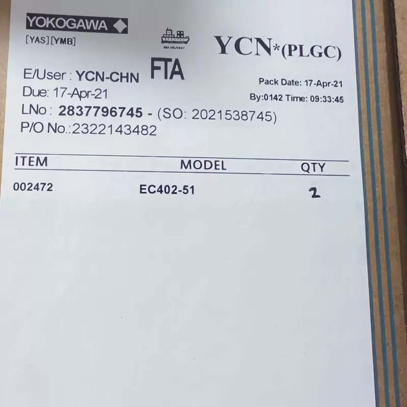 Industrial DCS Field Station Module YOKOGAWA EC402-51 ESB Bus