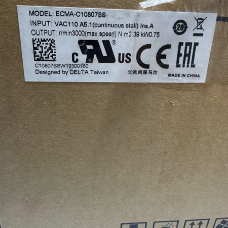 Delta Precision Servo Motor - Model ECMA-C10807SS for Industrial Use