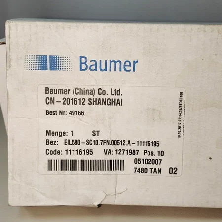 EIL580-SC10.7FN Baumer Encoder - Accurate Speed Sensing