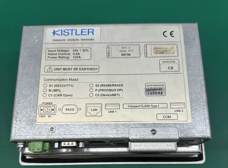 KISTLER EPC X 550tc: Responsive Touch Screen Technology 1 KISTLER EPC X 550tc: Responsive Touch Screen Technology