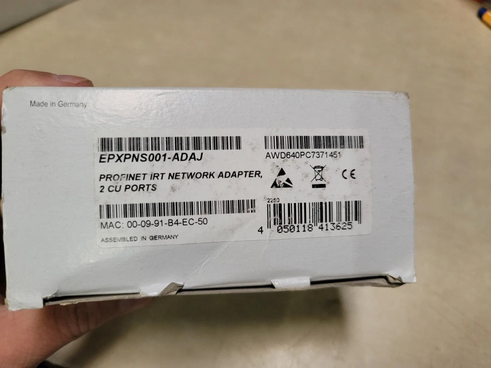 EMERSON PROFINET IRT Network Adapter EPXPNS001-ADAJ - Industrial Ethernet 1 EMERSON PROFINET IRT Network Adapter EPXPNS001-ADAJ - Industrial Ethernet