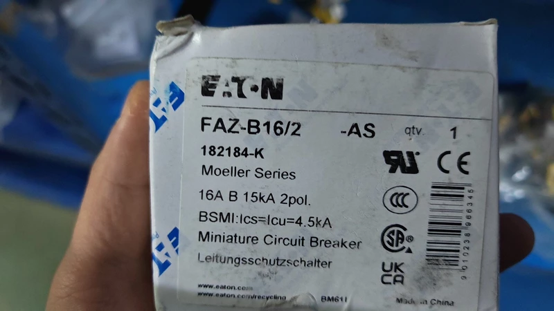 Miniature Circuit Breaker EATON FAZ-B16/2-AS 182184-K 1 Miniature Circuit Breaker EATON FAZ-B16/2-AS 182184-K