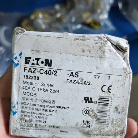 MCCB 40A EATON FAZ-C40/2-AS for Branch Protection