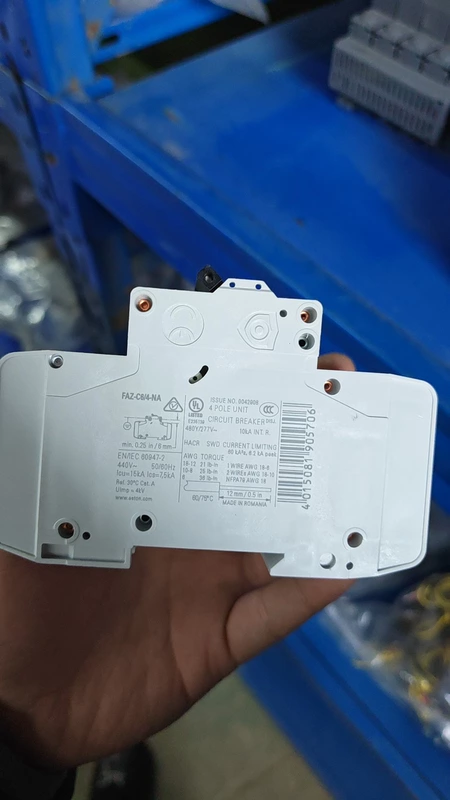 Miniature Circuit Breaker EATON FAZ-C6/4-NA - 6A C-Curve 3 Miniature Circuit Breaker EATON FAZ-C6/4-NA - 6A C-Curve - Image 3
