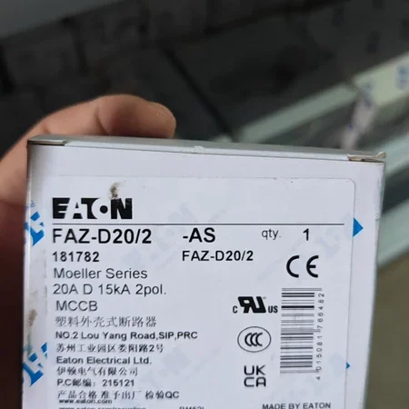 Miniature Circuit Breaker EATON FAZ-D20/2-AS 20A
