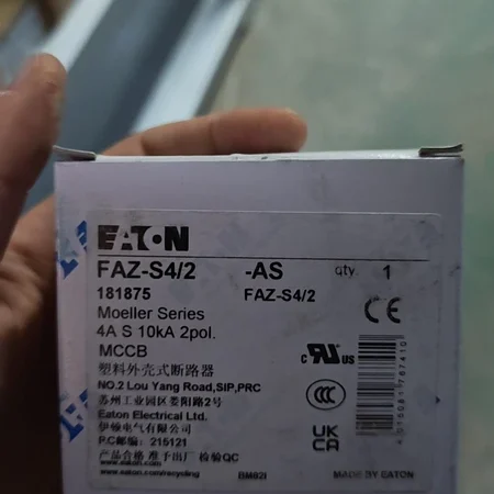 Miniature Circuit Breaker EATON FAZ-S4/2-AS - 4A 2-Pole
