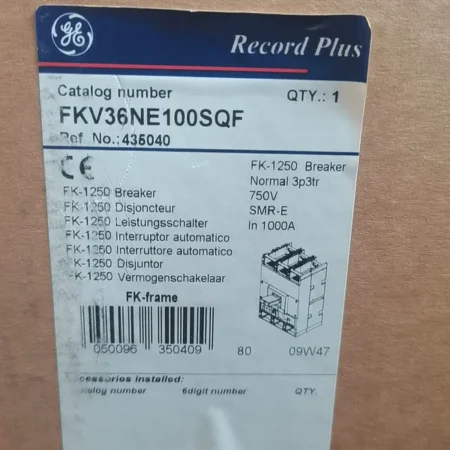 GE FKV36NE100SQF Molded Case Circuit Breaker - Durable