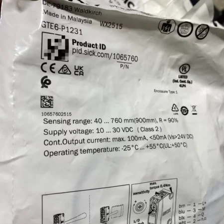 GTE6-P1231 SICK Sensor - Advanced Proximity Sensing