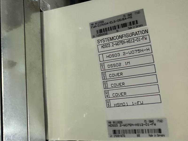 CNC Machine Drive REXROTH HDS03.2-W075N-HS12-01-FW R911190008 2 CNC Machine Drive REXROTH HDS03.2-W075N-HS12-01-FW R911190008 - Image 2