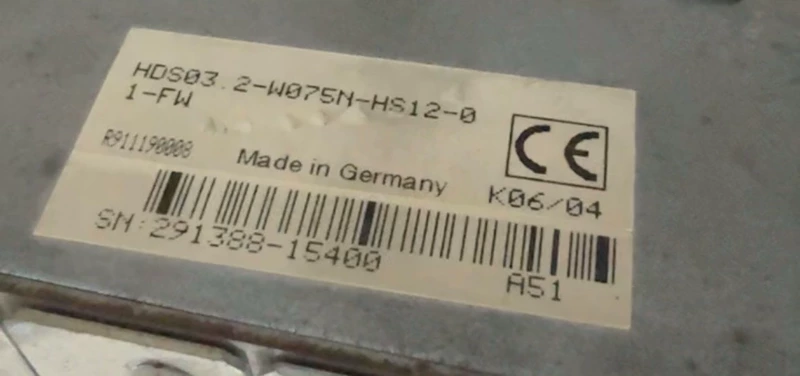 Rexroth HDS03.2-W075N-HS12-01-FW Servo Drive 50-61 Char 1 Rexroth HDS03.2-W075N-HS12-01-FW Servo Drive 50-61 Char