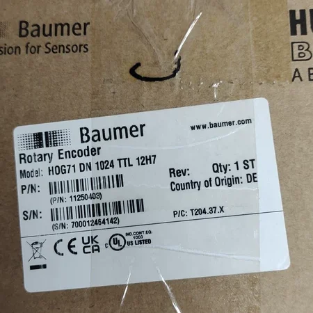 Baumer HOG71 DN 1024 TTL 12H8 Incremental Encoder