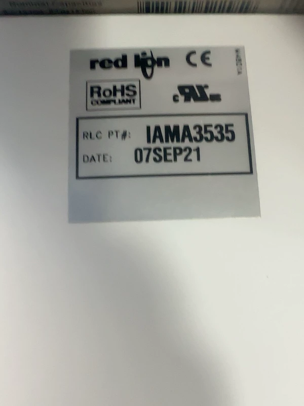 Process Control IAMA Module Red Lion IAMA3535 07SEP21 Analog 1 Process Control IAMA Module Red Lion IAMA3535 07SEP21 Analog