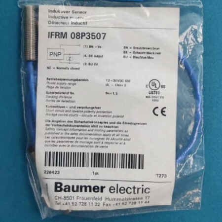 baumer IFRM 08P3507 Inductive Proximity Sensor for Automation