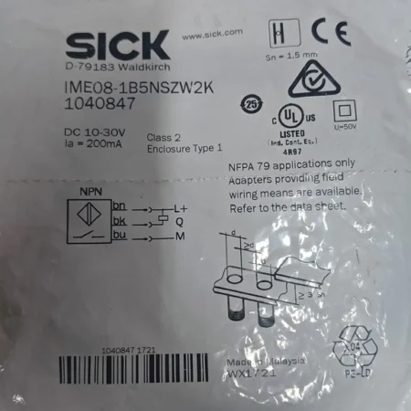 Inductive Proximity Switch SICK IME08-1B5NSZW2K for Automation