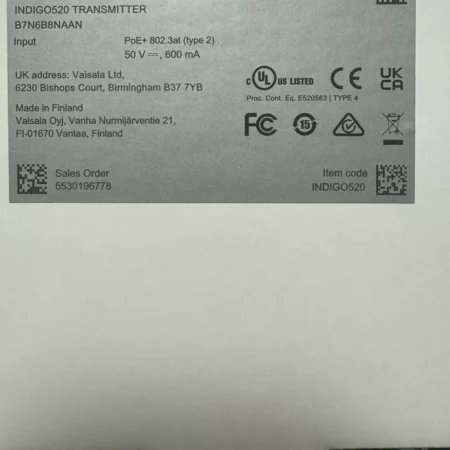 VAISALA Transmitter INDIGO520 for Industrial Sensing