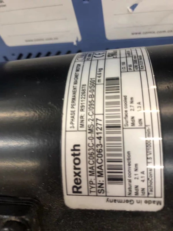 REXROTH MAC063C-0-MS-2-C/095-B-0/S002 Servo Motor 1 REXROTH MAC063C-0-MS-2-C/095-B-0/S002 Servo Motor