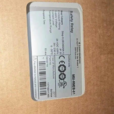 Safety Relay Leuze MSI-RM2B-0124V - Compact and Reliable