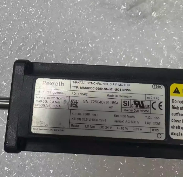 Rexroth MSK030C-0900-NN-M1-UG2-NNNN Servo Motor Specifications 1 Rexroth MSK030C-0900-NN-M1-UG2-NNNN Servo Motor Specifications