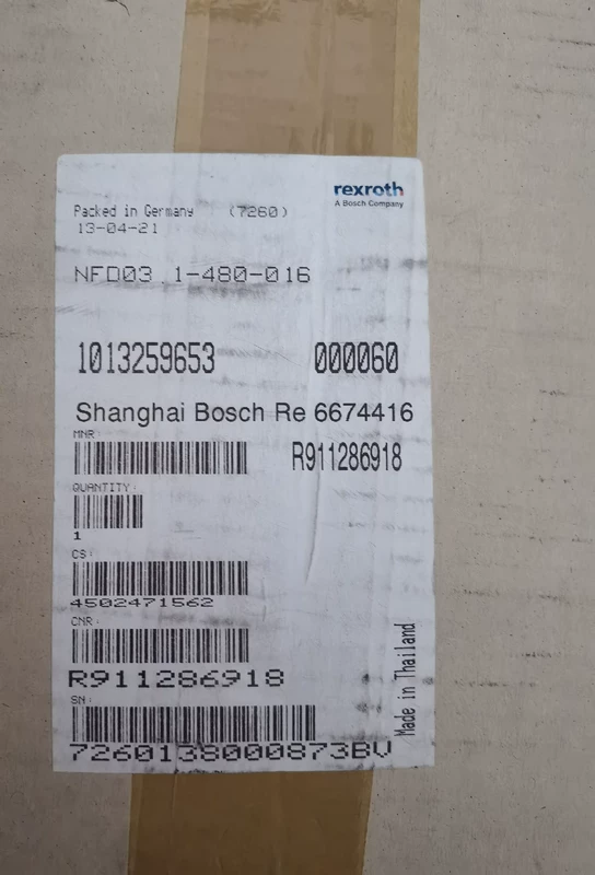 Rexroth Industrial Filter NFD03.1-480-016 for Clean Systems 1 Rexroth Industrial Filter NFD03.1-480-016 for Clean Systems