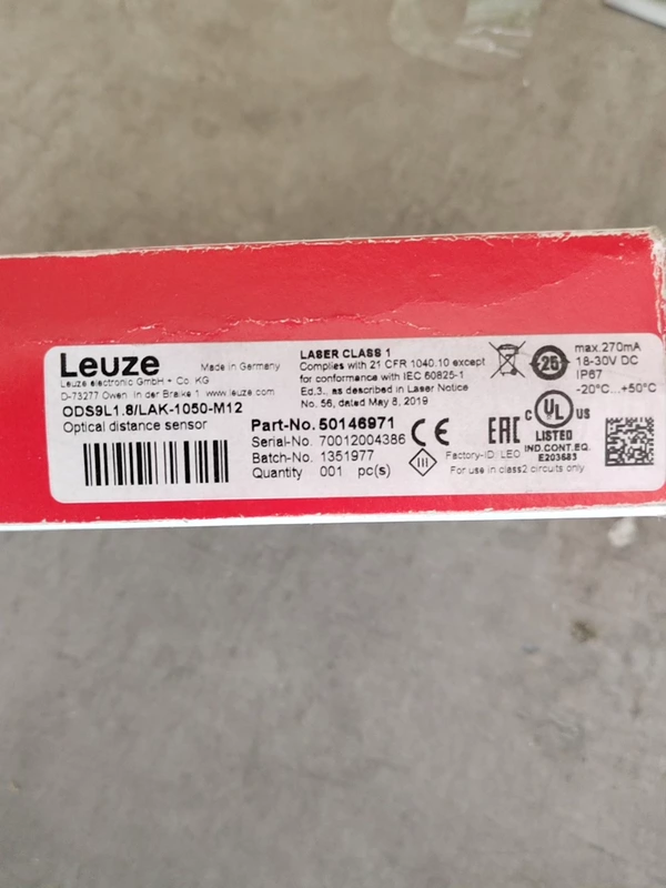 Industrial Automation Sensor Leuze ODS9L1.8/LAk-1050-M12 50146971 1 Industrial Automation Sensor Leuze ODS9L1.8/LAk-1050-M12 50146971