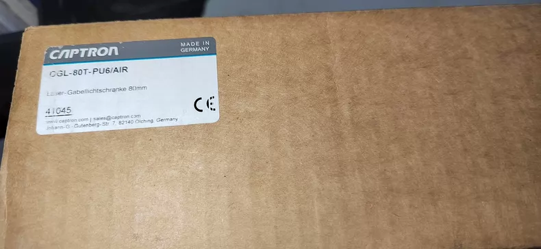 CAPTRON Airflow Sensor OGR-80T-PU6/AIR for Industrial Use