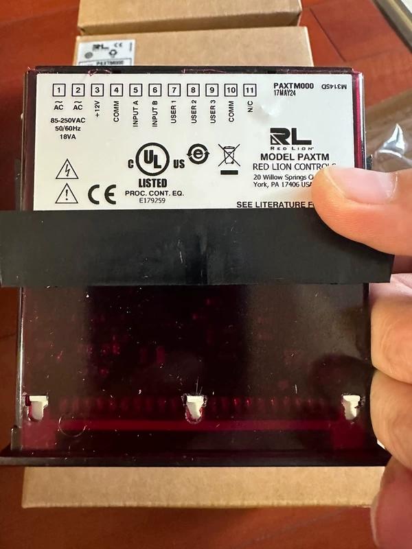 Process Monitoring Red Lion PAXTM000 Temperature Panel Meter 3 Process Monitoring Red Lion PAXTM000 Temperature Panel Meter - Image 3