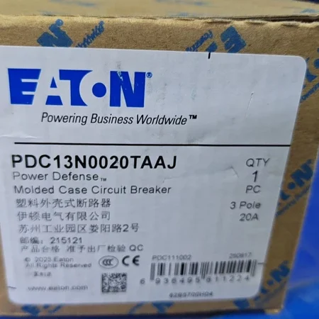 Molded Case Circuit Breaker EATON PDC13N0020TAAJ 125A