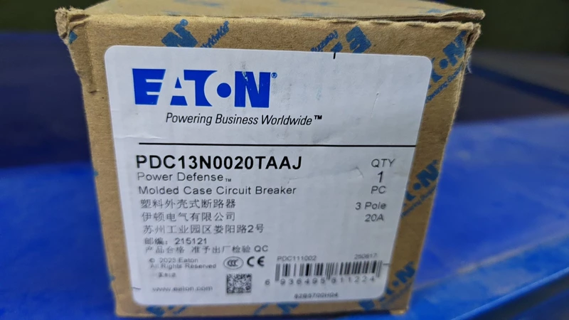 Molded Case Circuit Breaker EATON PDC13N0020TAAJ 125A 1 Molded Case Circuit Breaker EATON PDC13N0020TAAJ 125A