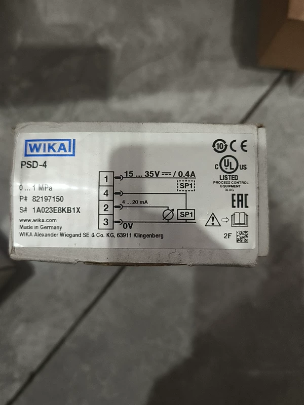 Process Control Solution wika PSD-4  1A023E8KB1X Transmitter