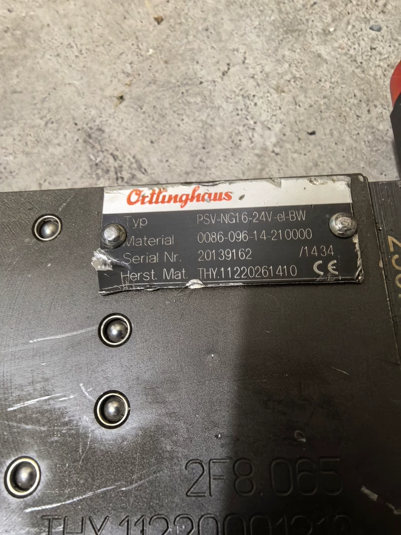 Solenoid Valve Orllinghaus PSV-NG16-24V-el-BW for Control 1 Solenoid Valve Orllinghaus PSV-NG16-24V-el-BW for Control