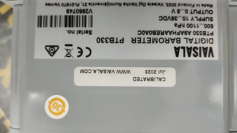 VAISALA PTB330 A9AFHAAREB0A1C Barometric Pressure Sensor 1 VAISALA PTB330 A9AFHAAREB0A1C Barometric Pressure Sensor