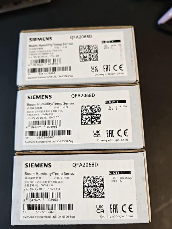 Humidity and Temperature Sensor SIEMENS QFA2068D for BMS 3 Humidity and Temperature Sensor SIEMENS QFA2068D for BMS - Image 3