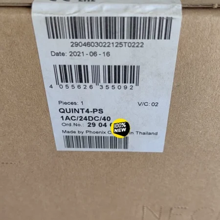 24V DC Power Supply Phoenix Contact QUINT4-PS 1AC/24DC/40 for Automation