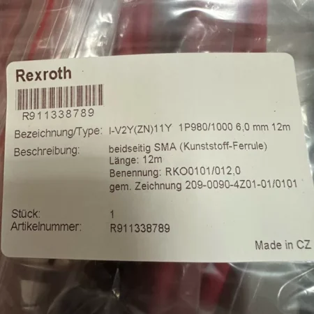 Industrial Automation Cable REXROTH R911338789 Servo