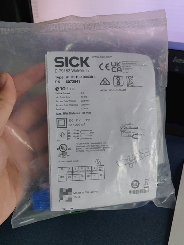 SICK RFH510-1004302 RFID Read/Write Device UHF 1 SICK RFH510-1004302 RFID Read/Write Device UHF